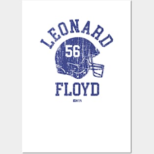 Leonard Floyd Buffalo Helmet Font Posters and Art